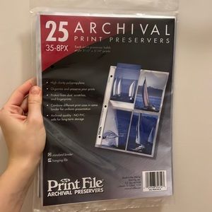 PrintFile archival preservers - pack of 25, holds 3.5x5.25 prints